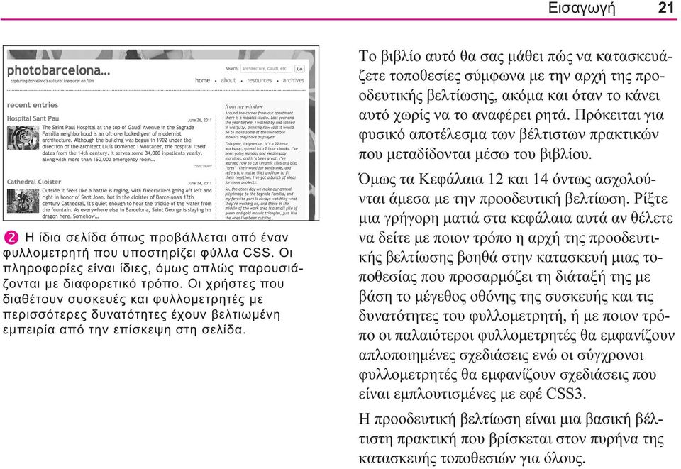 Το βιβλίο αυτό θα σας μάθει πώς να κατασκευάζετε τοποθεσίες σύμφωνα με την αρχή της προοδευτικής βελτίωσης, ακόμα και όταν το κάνει αυτό χωρίς να το αναφέρει ρητά.