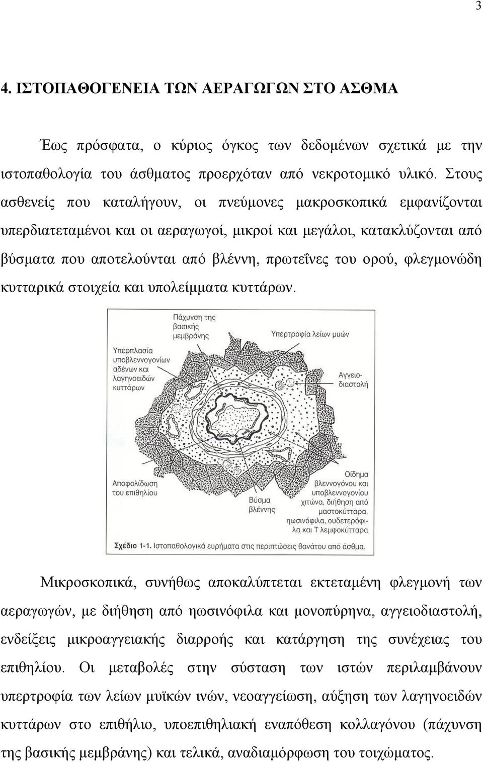 φλεγµονώδη κυτταρικά στοιχεία και υπολείµµατα κυττάρων.