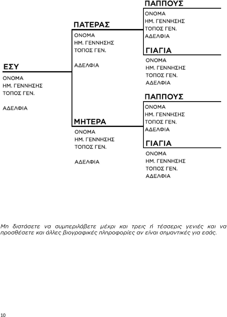 προσθέσετε και άλλες βιογραφικές