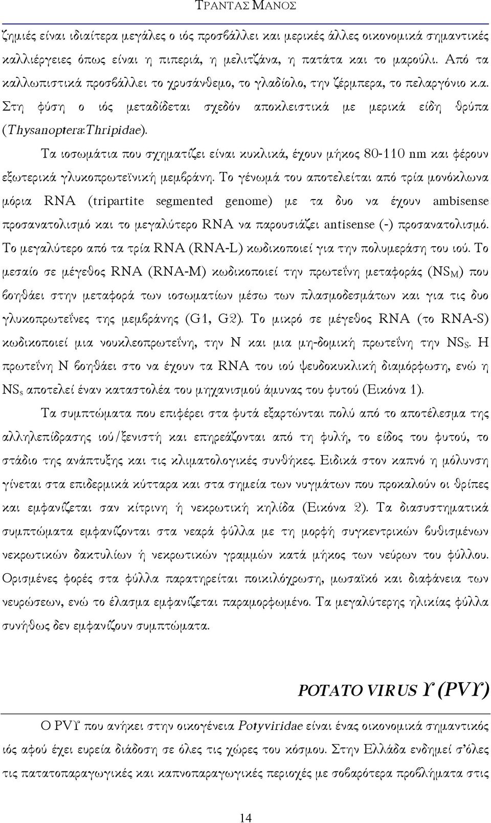 Τα ιοσωµάτια που σχηµατίζει είναι κυκλικά, έχουν µήκος 80-110 nm και φέρουν εξωτερικά γλυκοπρωτεϊνική µεµβράνη.