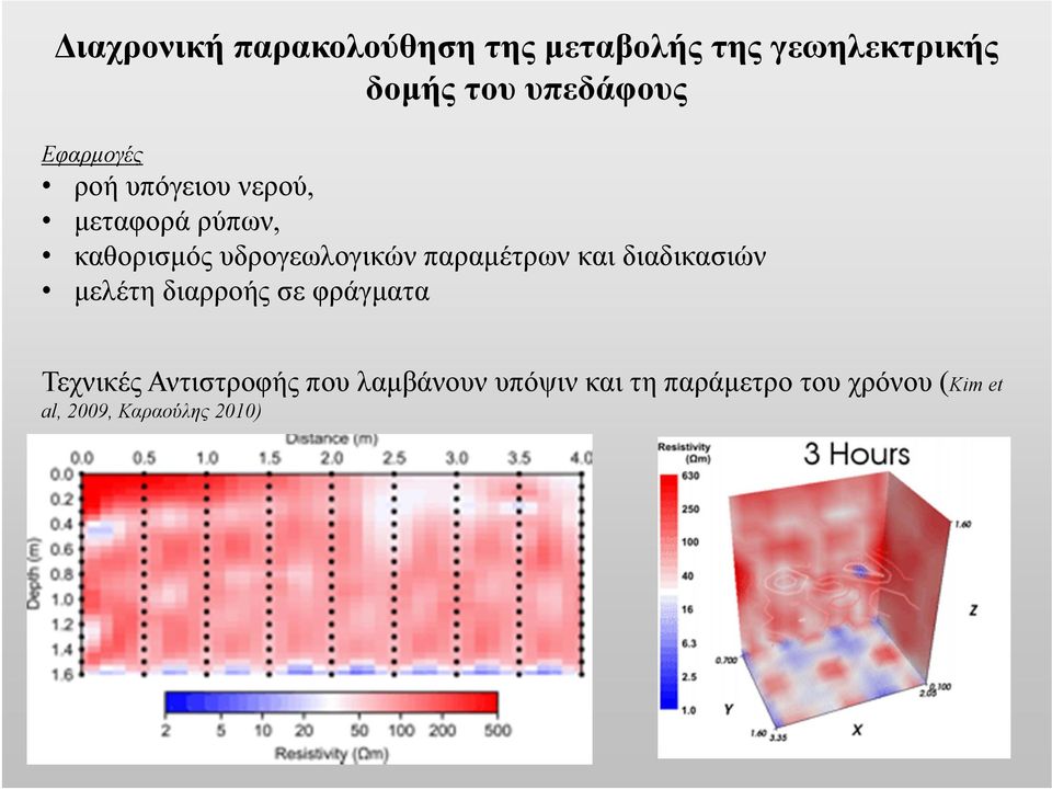 παραμέτρων και διαδικασιών μελέτη διαρροής σε φράγματα Τεχνικές Αντιστροφής