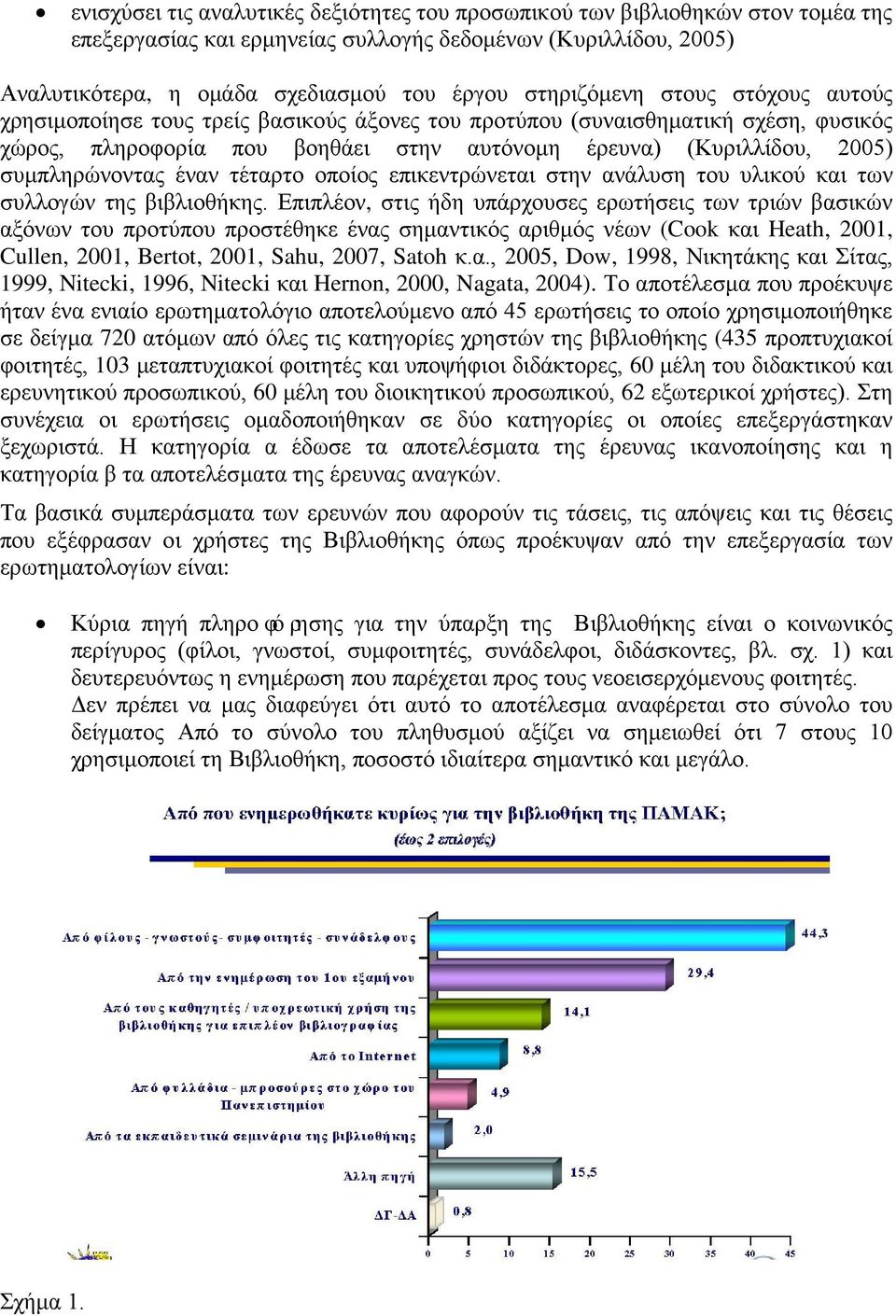 συμπληρώνοντας έναν τέταρτο οποίος επικεντρώνεται στην ανάλυση του υλικού και των συλλογών της βιβλιοθήκης.