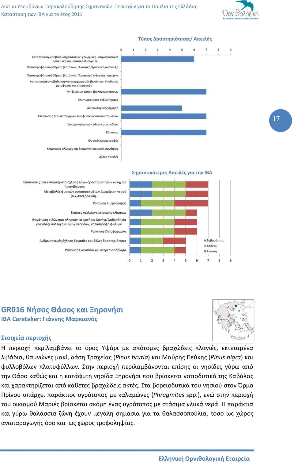 Στην περιοχή περιλαμβάνονται επίσης οι νησίδες γύρω από την Θάσο καθώς και η κατάφυτη νησίδα Ξηρονήσι που βρίσκεται νοτιοδυτικά της Καβάλας και χαρακτηρίζεται από κάθετες βραχώδεις ακτές.