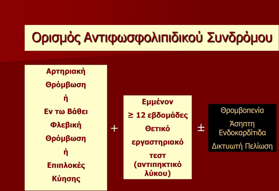 Εμμένον 12 εβδομάδες Θετικό εργαστηριακό τεστ