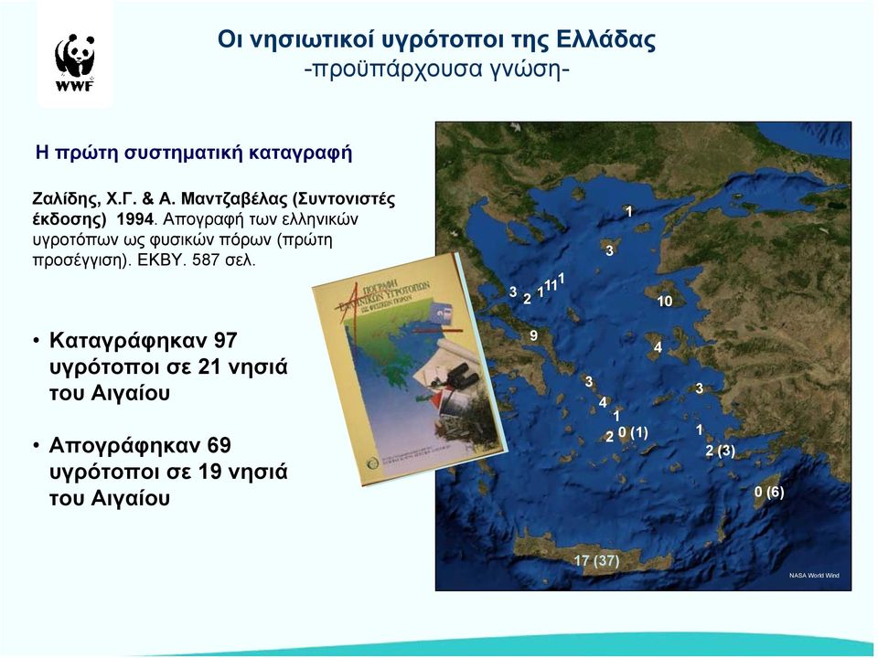 Απογραφή των ελληνικών υγροτόπων ως φυσικών πόρων (πρώτη προσέγγιση). ΕΚΒΥ. 587 σελ.