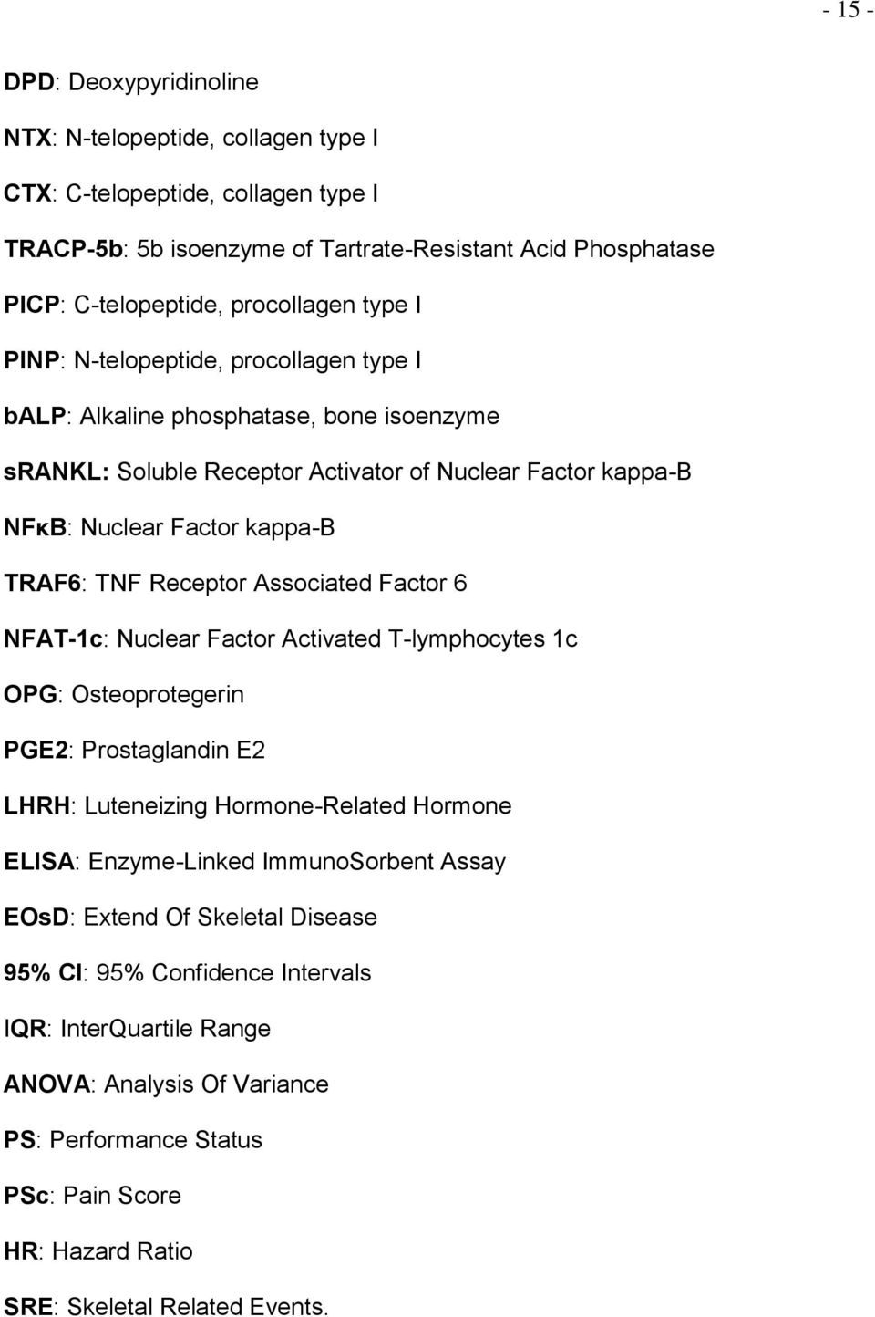 Associated Factor 6 NFAT-1c: Nuclear Factor Activated T-lymphocytes 1c OPG: Osteoprotegerin PGE2: Prostaglandin E2 LHRH: Luteneizing Hormone-Related Hormone ELISA: Enzyme-Linked ImmunoSorbent Assay
