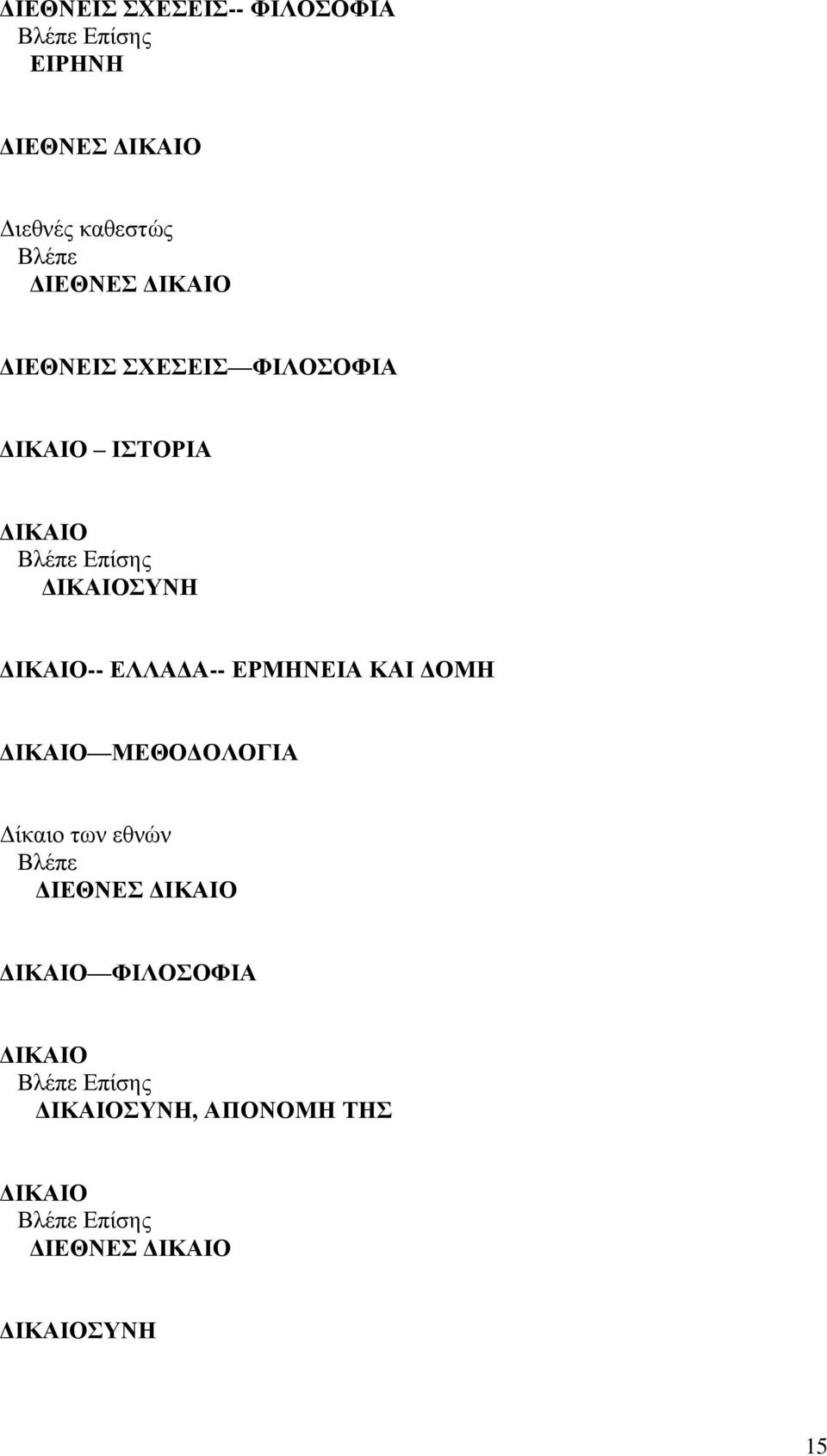 ΕΛΛΑΔΑ-- ΕΡΜΗΝΕΙΑ ΚΑΙ ΔΟΜΗ ΔΙΚΑΙΟ ΜΕΘΟΔΟΛΟΓΙΑ Δίκαιο των εθνών ΔΙΕΘΝΕΣ ΔΙΚΑΙΟ ΔΙΚΑΙΟ