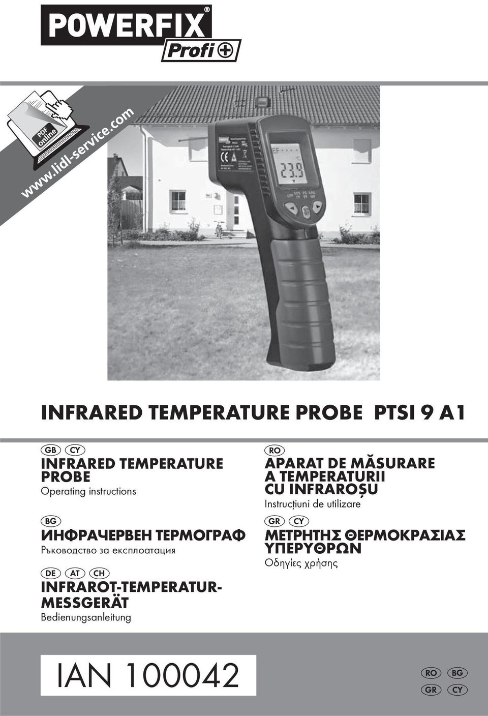 INFRAROT-TEMPERATUR- MESSGERÄT Bedienungsanleitung APARAT DE MĂSURARE A