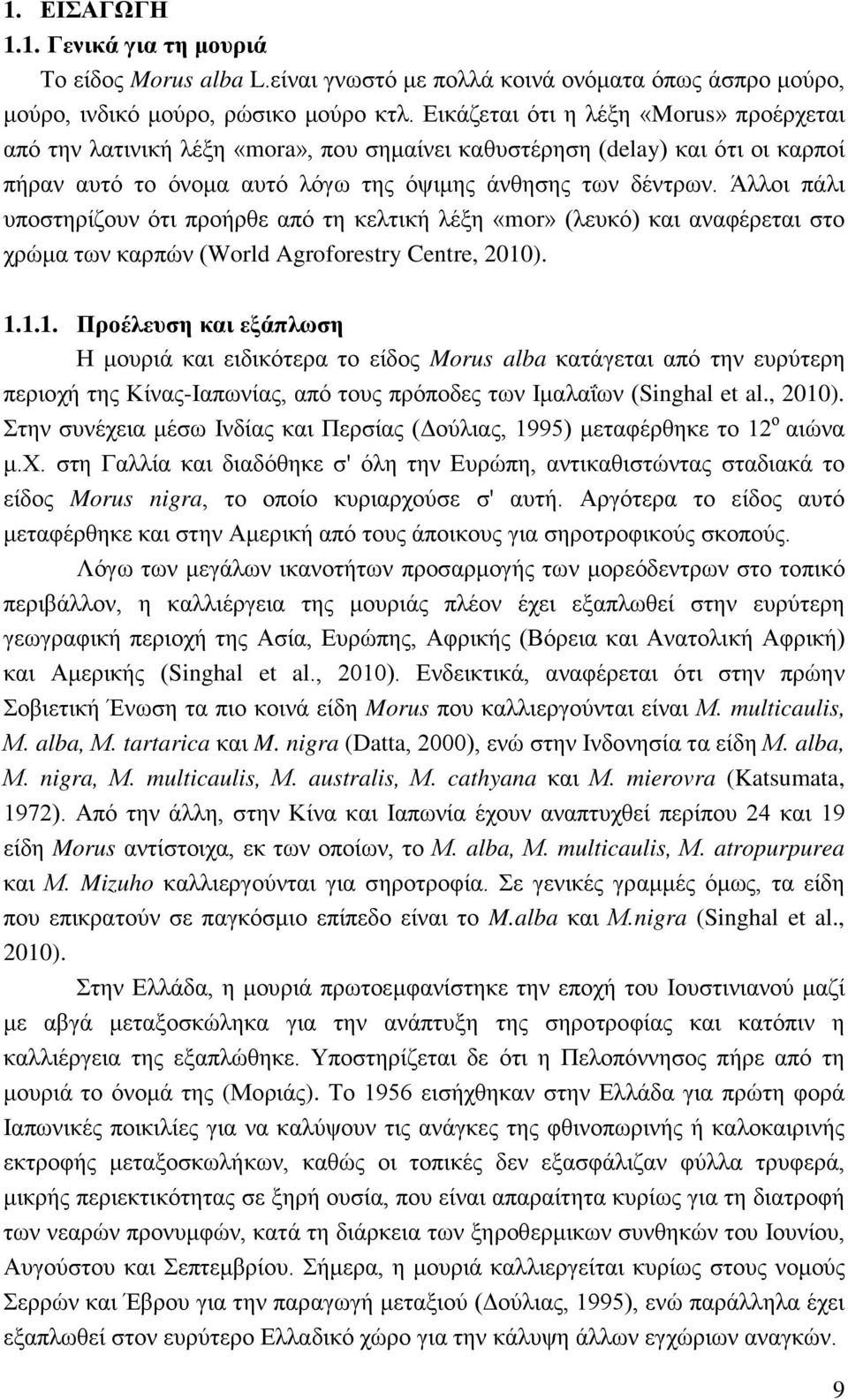 Άλλοι πάλι υποστηρίζουν ότι προήρθε από τη κελτική λέξη «mor» (λευκό) και αναφέρεται στο χρώμα των καρπών (World Agroforestry Centre, 2010