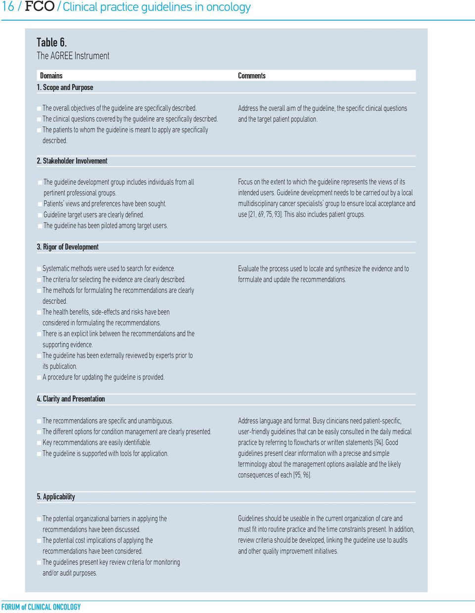 Comments Address the overall aim of the guideline, the specific clinical questions and the target patient population. 2.