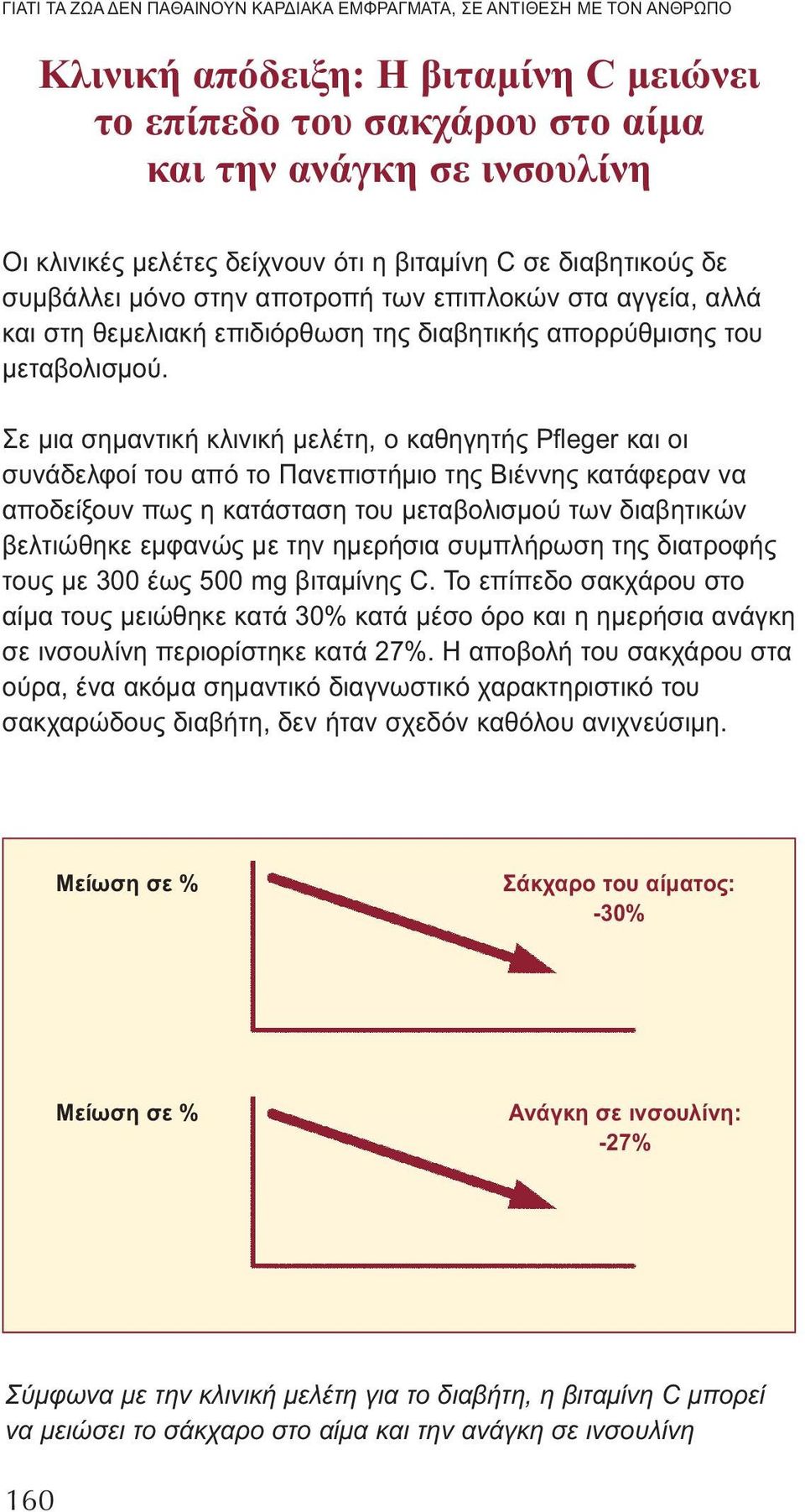 Σε μια σημαντική κλινική μελέτη, ο καθηγητής Pfleger και οι συνάδελφοί του από το Πανεπιστήμιο της Βιέννης κατάφεραν να αποδείξουν πως η κατάσταση του μεταβολισμού των διαβητικών βελτιώθηκε εμφανώς