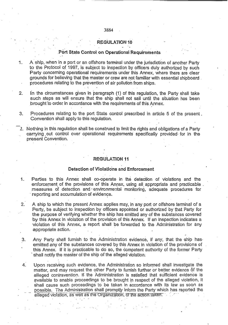 essential shipboard. procedures relating ίο the prevention of air pollution from ships.