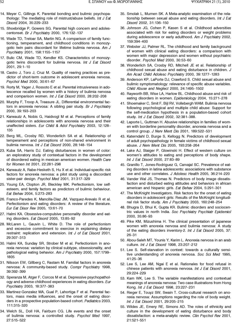 A comparison of family functioning, temperament, and childhood conditions in monozygotic twin pairs discordant for lifetime bulimia nervosa. Am J Psychiatry 2001, 158:1155 1157 17.