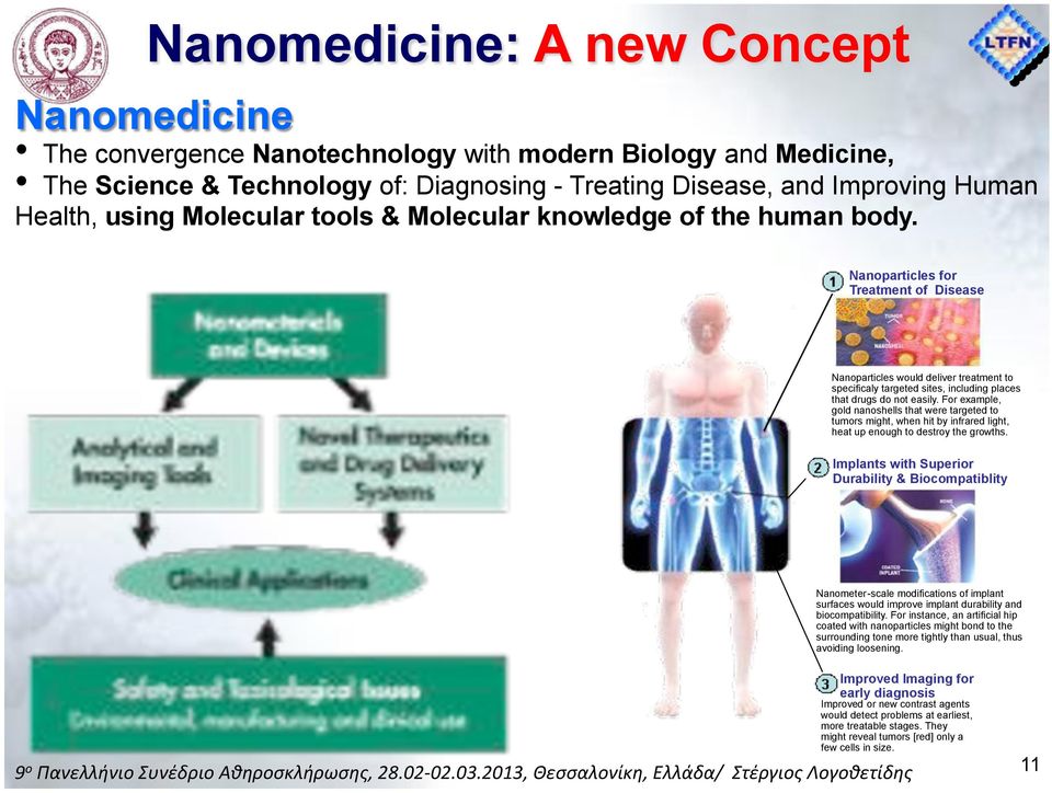 Nanoparticles for Treatment of Disease Nanoparticles would deliver treatment to specificaly targeted sites, including places that drugs do not easily.