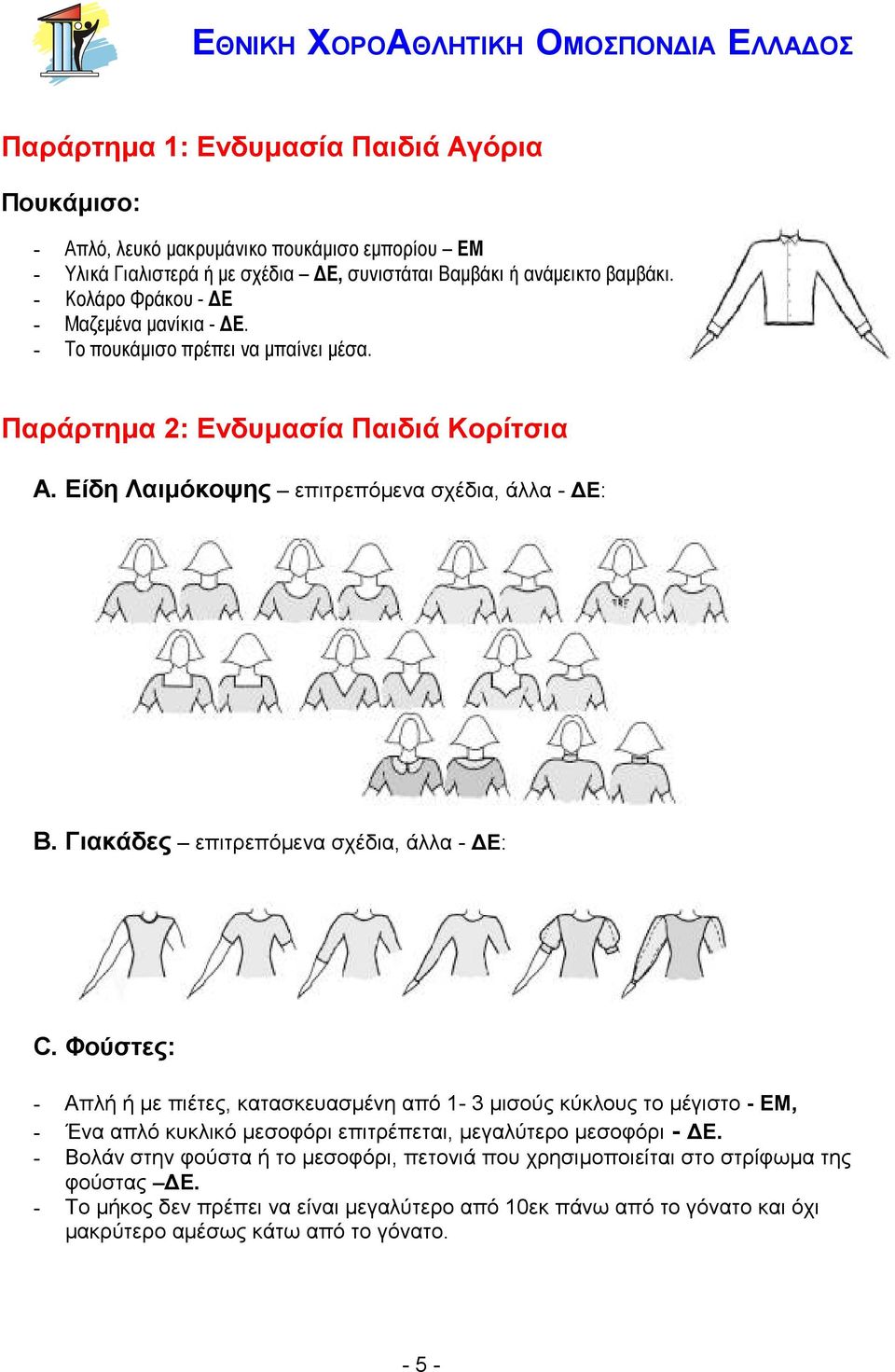 Γιακάδες επιτρεπόµενα σχέδια, άλλα - Ε: C.