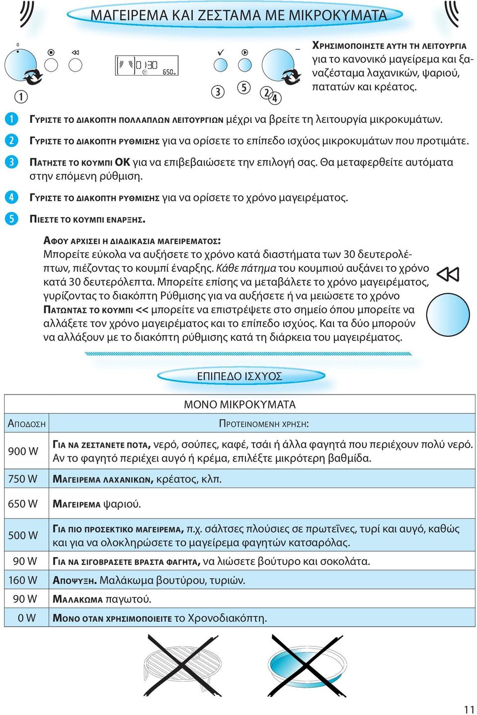 ΓΥΡΙΣΤΕ ΤΟ ΔΙΑΚΟΠΤΗ ΡΥΘΜΙΣΗΣ για να ορίσετε το χρόνο μαγειρέματος. ΠΙΕΣΤΕ ΤΟ ΚΟΥΜΠΙ ΕΝΑΡΞΗΣ.