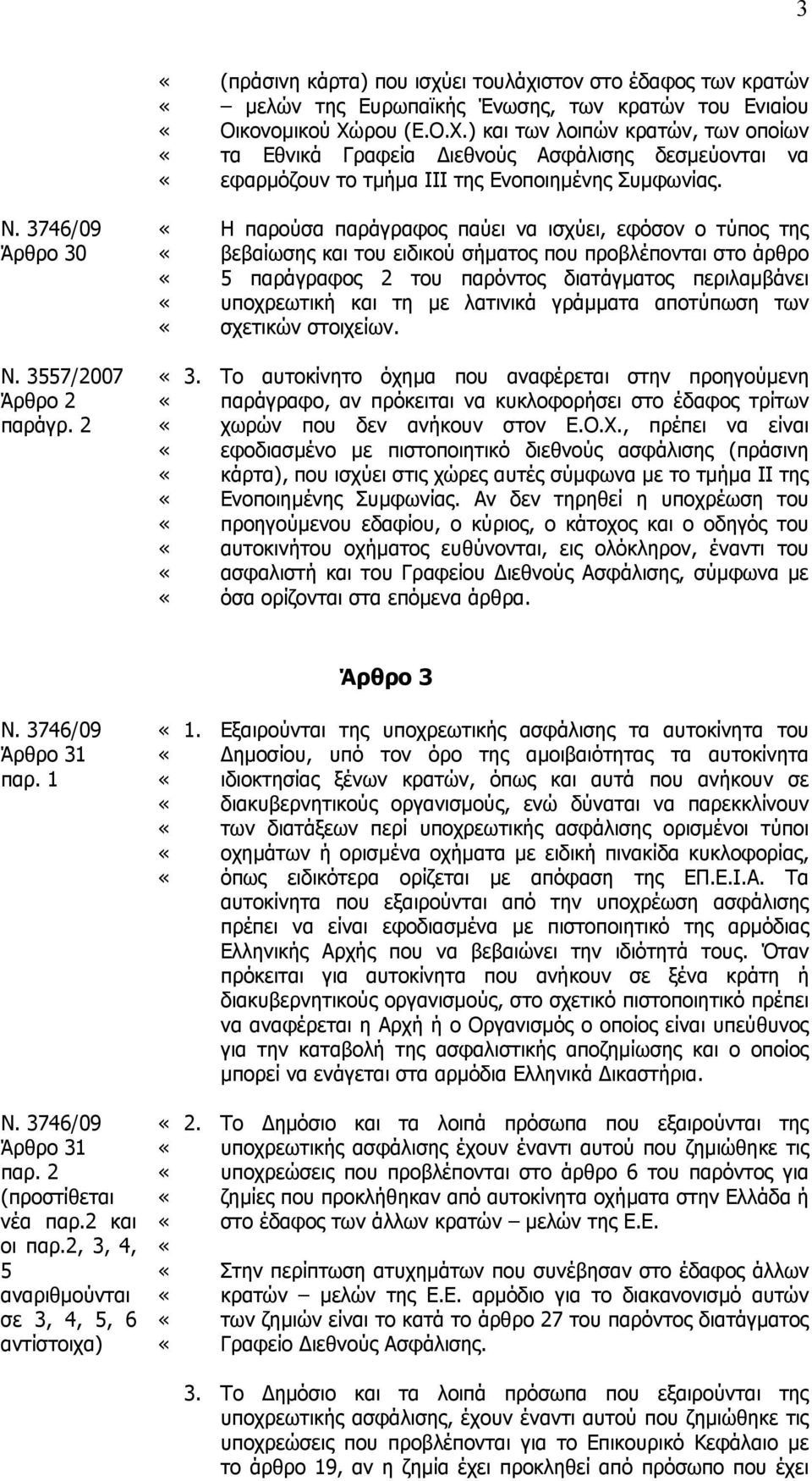 Η παρούσα παράγραφος παύει να ισχύει, εφόσον ο τύπος της βεβαίωσης και του ειδικού σήµατος που προβλέπονται στο άρθρο 5 παράγραφος 2 του παρόντος διατάγµατος περιλαµβάνει υποχρεωτική και τη µε