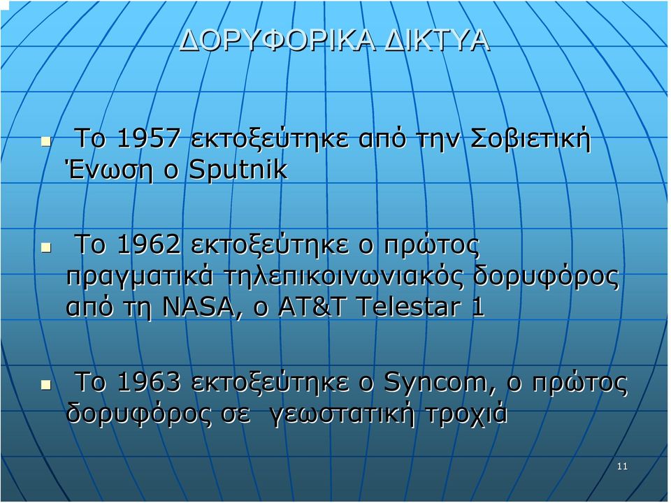 δορυφόρος από τη NASA, ο AT&T Telestar 1 Το 1963