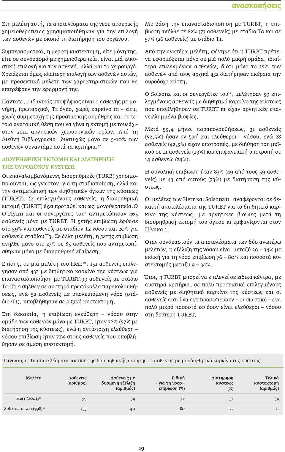 Χρειάζεται όμως ιδιαίτερη επιλογή των ασθενών αυτών, με προσεκτική μελέτη των χαρακτηριστικών που θα επιτρέψουν την εφαρμογή της.