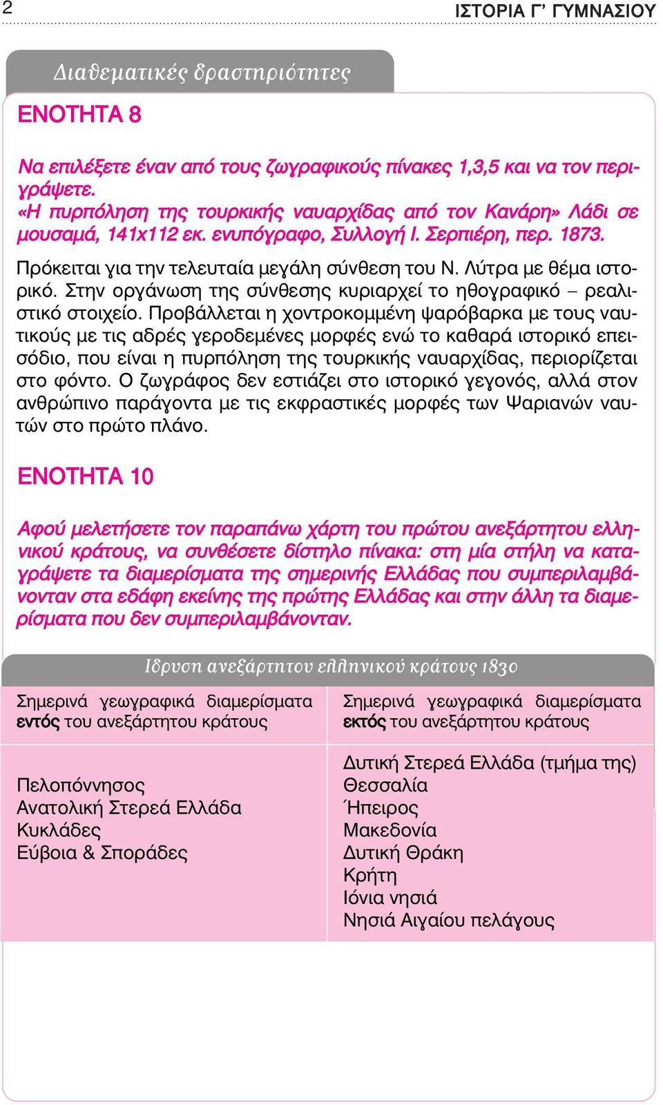 Στην οργάνωση της σύνθεσης κυριαρχεί το ηθογραφικό ρεαλιστικό στοιχείο.