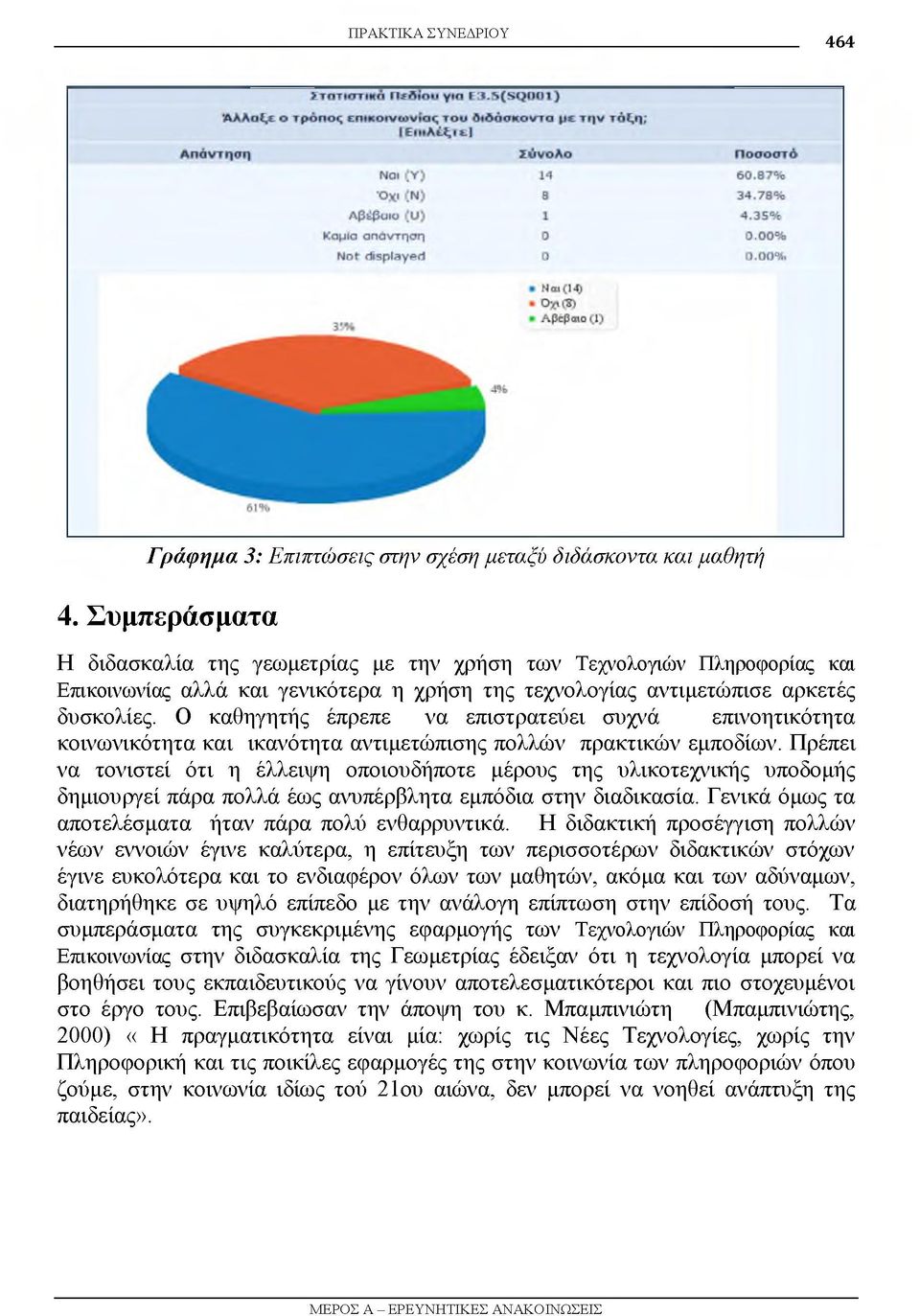 Ο καθηγητής έπρεπε να επιστρατεύει συχνά επινοητικότητα κοινωνικότητα και ικανότητα αντιμετώπισης πολλών πρακτικών εμποδίων.