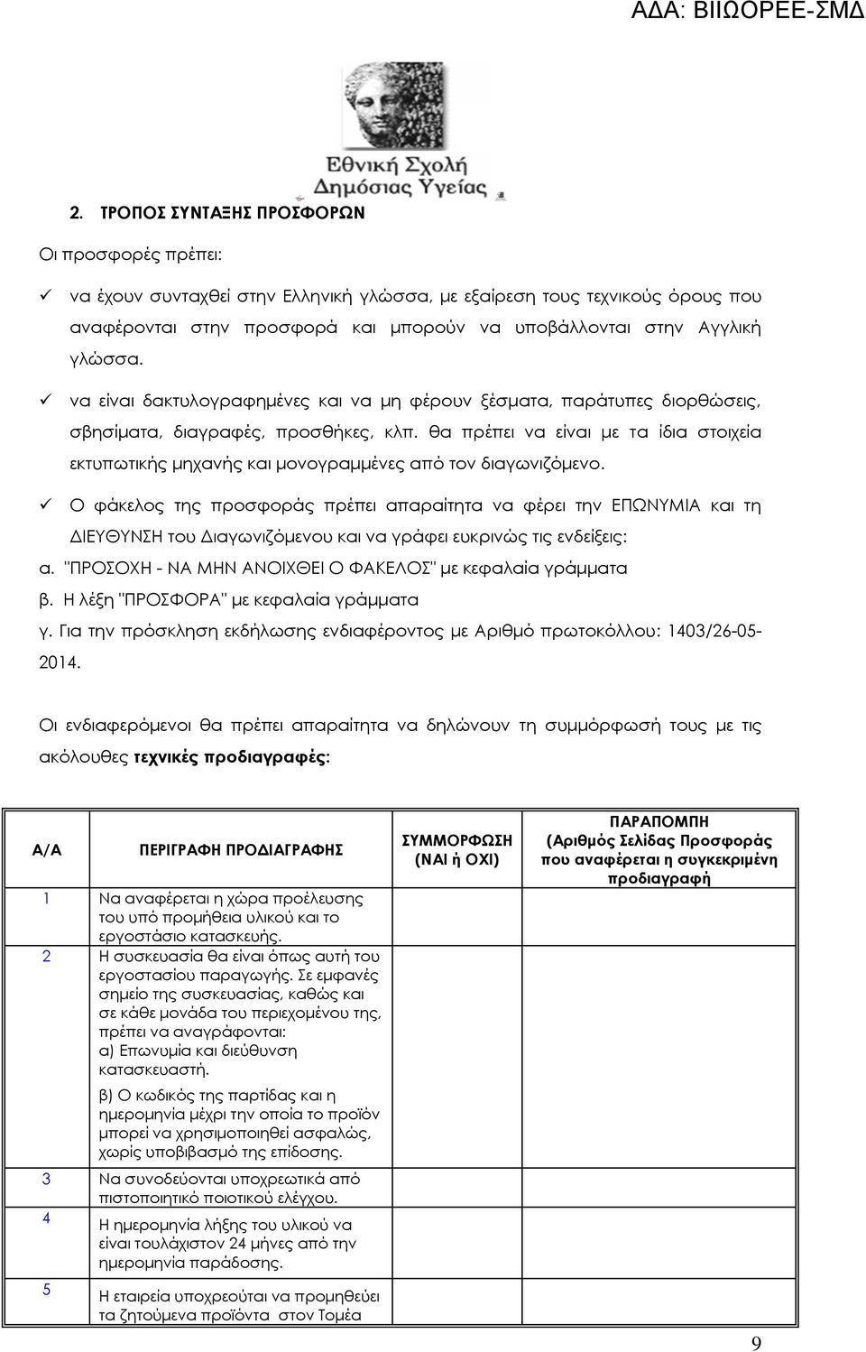 θα πρέπει να είναι με τα ίδια στοιχεία εκτυπωτικής μηχανής και μονογραμμένες από τον διαγωνιζόμενο.