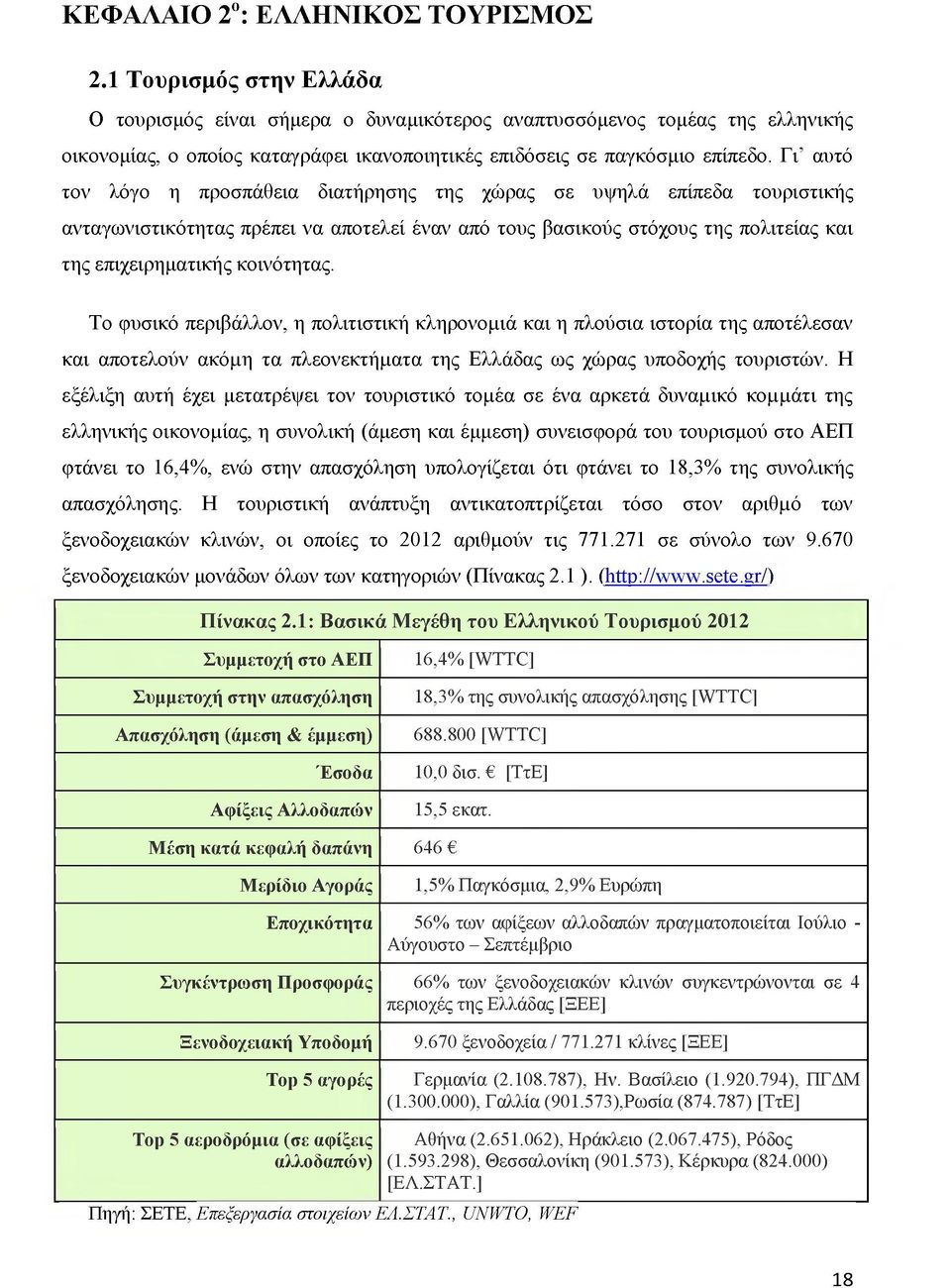 Γι αυτό τον λόγο η προσπάθεια διατήρησης της χώρας σε υψηλά επίπεδα τουριστικής ανταγωνιστικότητας πρέπει να αποτελεί έναν από τους βασικούς στόχους της πολιτείας και της επιχειρηματικής κοινότητας.