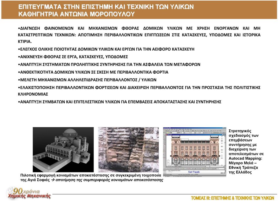 ΕΛΕΓΧΟΣΟΛΙΚΗΣΠΟΙΟΤΗΤΑΣΔΟΜΙΚΩΝΥΛΙΚΩΝΚΑΙΕΡΓΩΝΓΙΑΤΗΝΑΕΙΦΟΡΟΚΑΤΑΣΚΕΥΗ ΑΝΙΧΝΕΥΣΗ ΦΘΟΡΑΣ ΣΕ ΕΡΓΑ, ΚΑΤΑΣΚΕΥΕΣ, ΥΠΟΔΟΜΕΣ ΑΝΑΠΤΥΞΗ ΣΥΣΤΗΜΑΤΩΝ ΠΡΟΛΗΠΤΙΚΗΣ ΣΥΝΤΗΡΗΣΗΣ ΓΙΑ ΤΗΝ ΑΣΦΑΛΕΙΑ ΤΩΝ ΜΕΤΑΦΟΡΩΝ