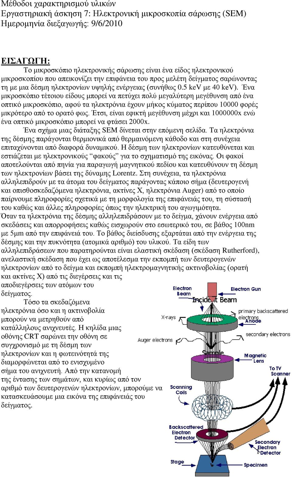 Έλα κηθξνζθόπην ηέηνηνπ είδνπο κπνξεί λα πεηύρεη πνιύ κεγαιύηεξε κεγέζπλζε από έλα νπηηθό κηθξνζθόπην, αθνύ ηα ειεθηξόληα έρνπλ κήθνο θύκαηνο πεξίπνπ 10000 θνξέο κηθξόηεξν από ην νξαηό θσο.