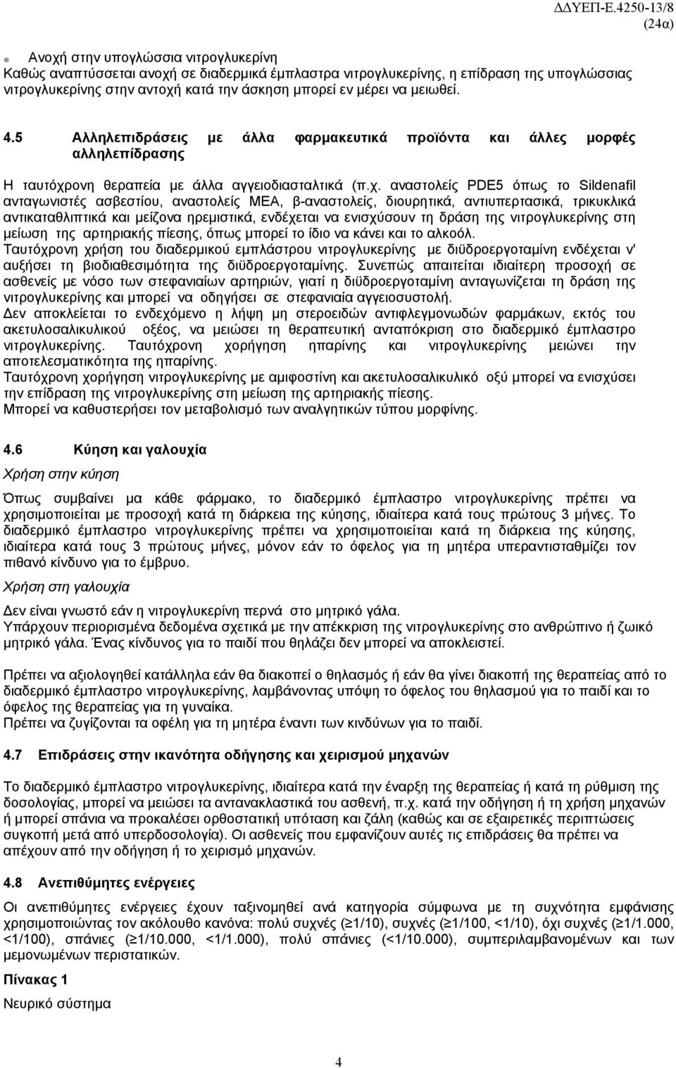 ονη θεραπεία με άλλα αγγειοδιασταλτικά (π.χ.