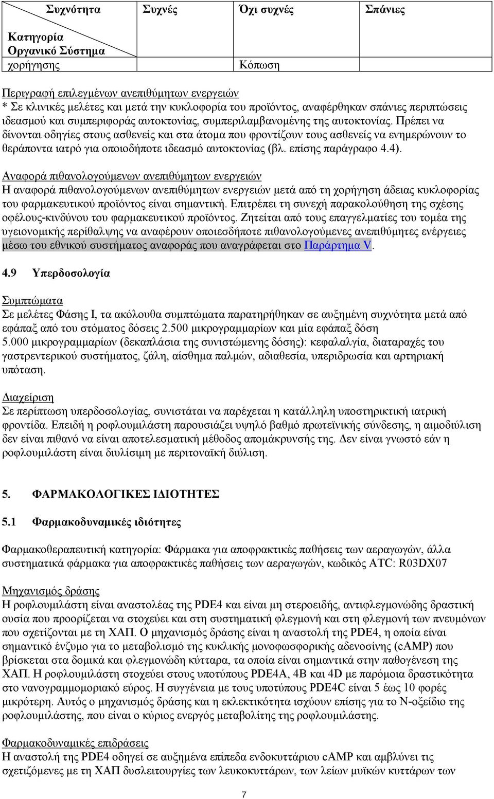 Πρέπει να δίνονται οδηγίες στους ασθενείς και στα άτομα που φροντίζουν τους ασθενείς να ενημερώνουν το θεράποντα ιατρό για οποιοδήποτε ιδεασμό αυτοκτονίας (βλ. επίσης παράγραφο 4.4).