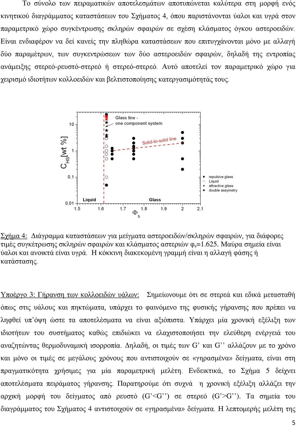 Είναι ενδιαφέρον να δεί κανείς την πληθώρα καταστάσεων που επιτυγχάνονται μόνο με αλλαγή δύο παραμέτρων, των συγκεντρώσεων των δύο αστεροειδών σφαιρών, δηλαδή της εντροπίας ανάμειξης