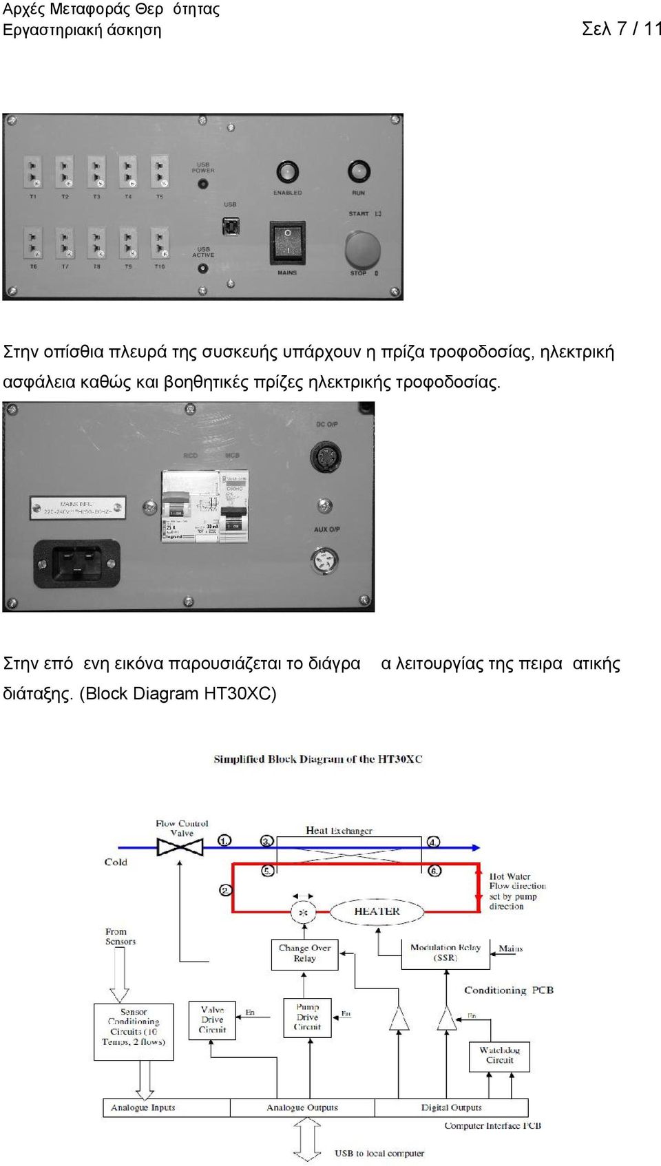 βοηθητικές πρίζες ηλεκτρικής τροφοδοσίας.