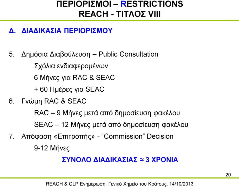 Ημέρες για SEAC 6.