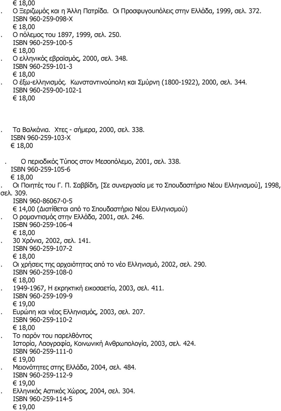 Ο περιοδικός Τύπος στον Μεσοπόλεμο, 2001, σελ. 338. ISBN 960-259-105-6. Οι Ποιητές του Γ. Π. Σαββίδη, [Σε συνεργασία με το Σπουδαστήριο Νέου Ελληνισμού], 1998, σελ. 309.