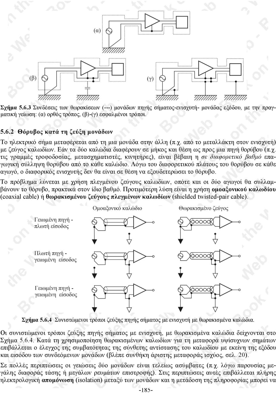 Λόγω του διαφορετικού πλάτους του θορύβου σε κάθε αγωγό, ο διαφορικός ενισχυτής δεν θα είναι σε θέση να εξουδετερώσει το θόρυβο.