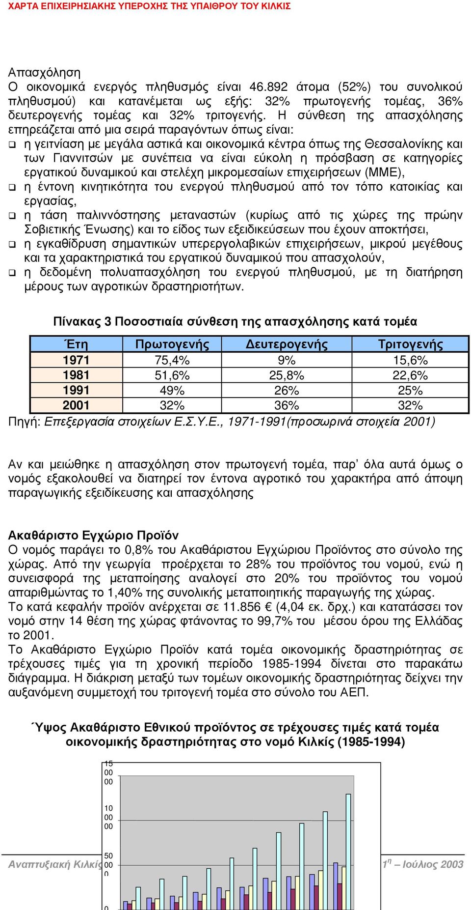 πρόσβαση σε κατηγορίες εργατικού δυναµικού και στελέχη µικροµεσαίων επιχειρήσεων (ΜΜΕ), η έντονη κινητικότητα του ενεργού πληθυσµού από τον τόπο κατοικίας και εργασίας, η τάση παλιννόστησης