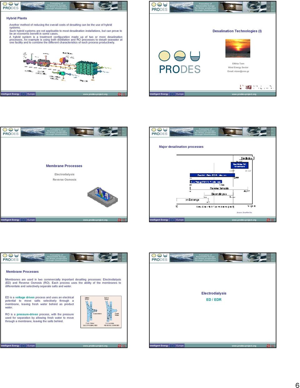 A hybrid system is a treatment configuration made up of two or more desalination processes.