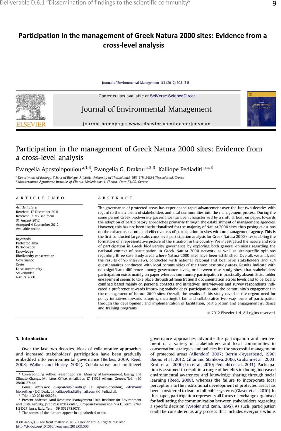 scientific community 9 Participation in