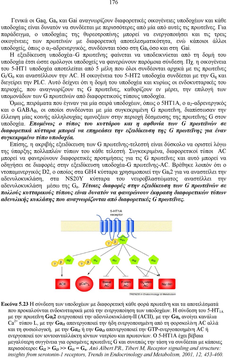 συνδέονται τόσο στη Ga s όσο και στη Gai. Η εξειδίκευση υποδοχέα G πρωτεΐνης φαίνεται να υποδεικνύεται από τη δομή του υποδοχέα έτσι ώστε ομόλογοι υποδοχείς να φανερώνουν παρόμοια σύνδεση. Πχ.