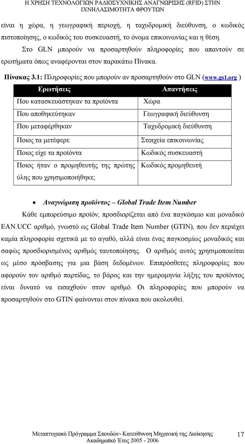 org ) Ερωτήσεις Που κατασκευάστηκαν τα προϊόντα Που αποθηκεύτηκαν Που µεταφέρθηκαν Χώρα Απαντήσεις Γεωγραφική διεύθυνση Ταχυδροµική διεύθυνση Ποιος τα µετέφερε Ποιος είχε τα προϊόντα Ποιος ήταν ο