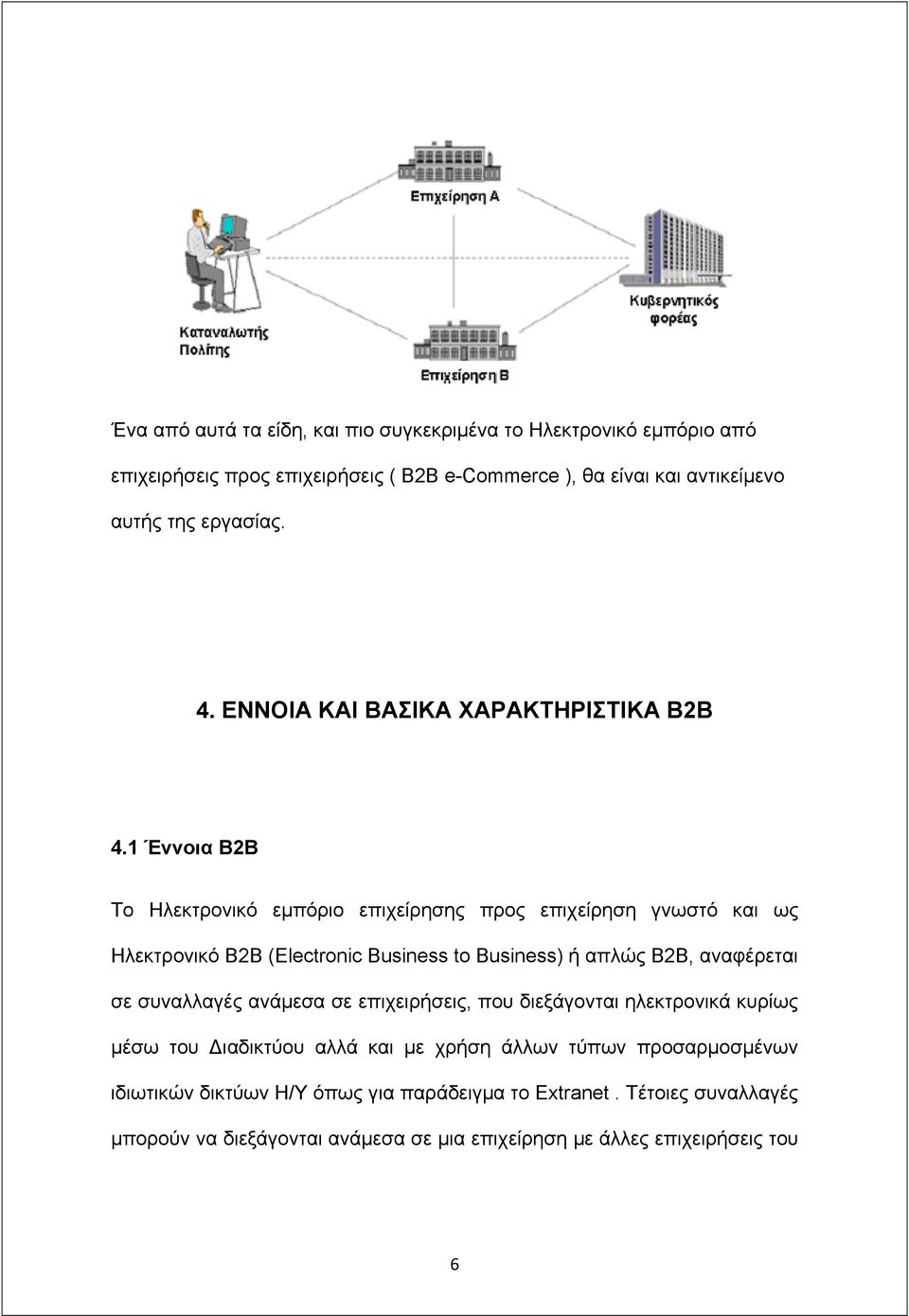 1 Έννοια Β2Β To Ηλεκτρονικό εμπόριο επιχείρησης προς επιχείρηση γνωστό και ως Ηλεκτρονικό B2B (Electronic Business to Business) ή απλώς B2B, αναφέρεται σε