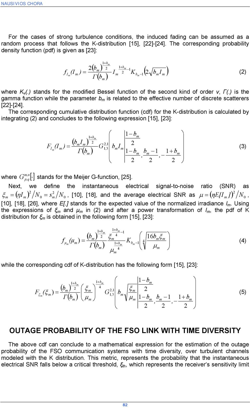 ) is the g function while the preter is relted to the effective nuer of discrete sctterers []-[4].