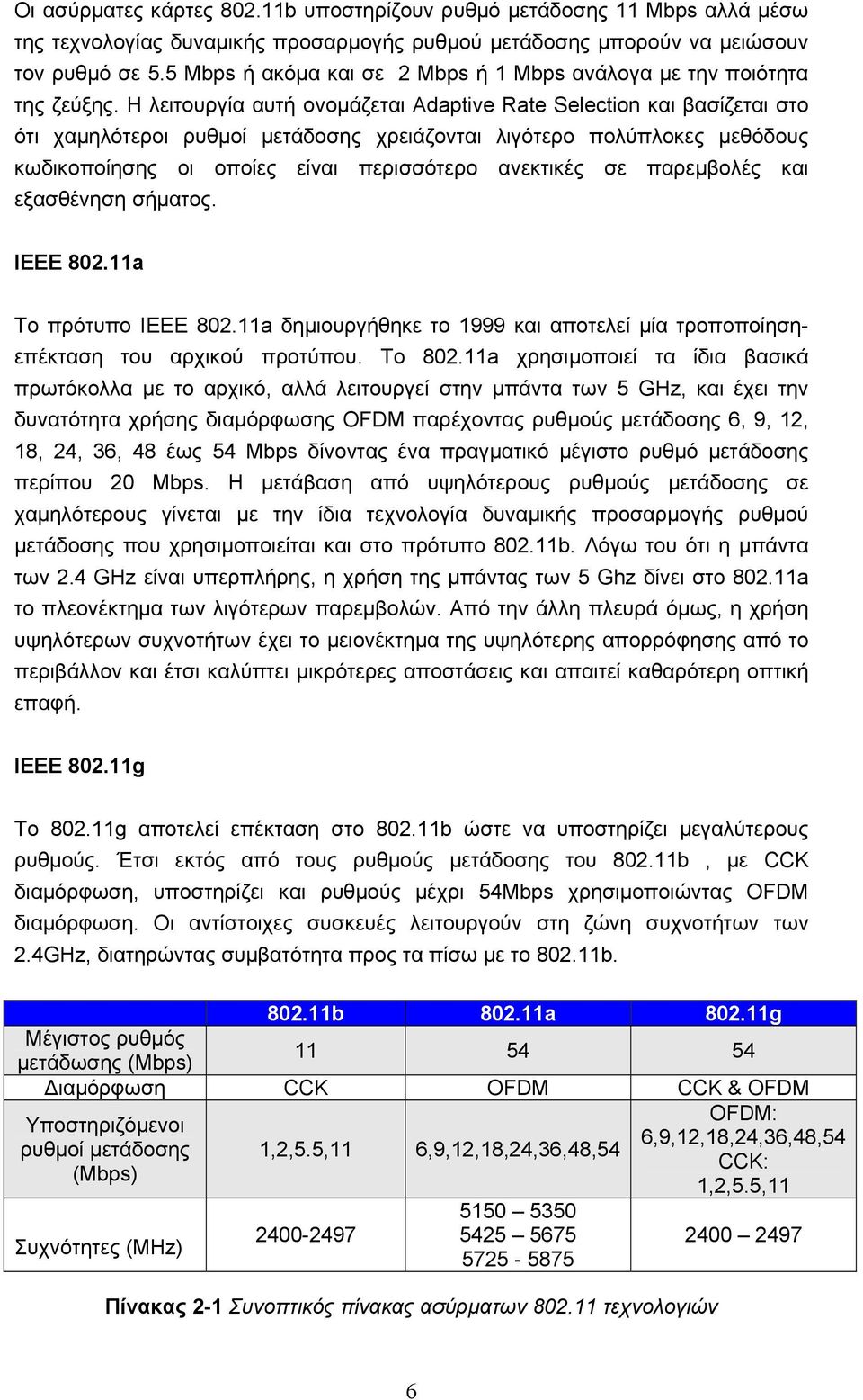 Η λειτουργία αυτή ονομάζεται Adaptive Rate Selection και βασίζεται στο ότι χαμηλότεροι ρυθμοί μετάδοσης χρειάζονται λιγότερο πολύπλοκες μεθόδους κωδικοποίησης οι οποίες είναι περισσότερο ανεκτικές σε