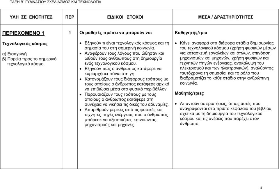 Αναφέρουν τους λόγους που ώθησαν και ωθούν τους ανθρώπους στη δημιουργία ενός τεχνολογικού κόσμου. Εξηγούν πώς ο άνθρωπος κατάφερε να κυριαρχήσει πάνω στη γη.