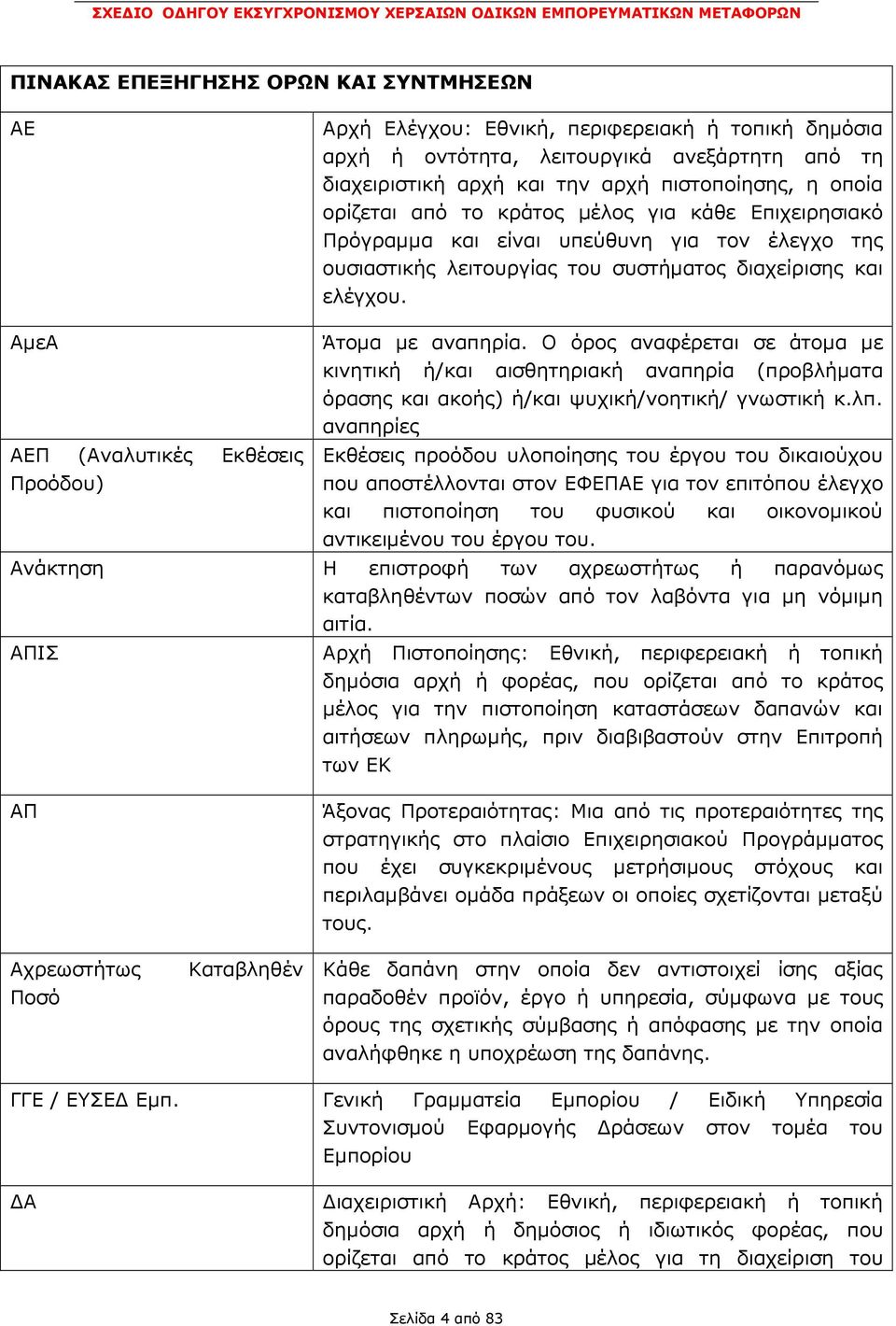 Ο όρος αναφέρεται σε άτοµα µε κινητική ή/και αισθητηριακή αναπηρία (προβλήµατα όρασης και ακοής) ή/και ψυχική/νοητική/ γνωστική κ.λπ.