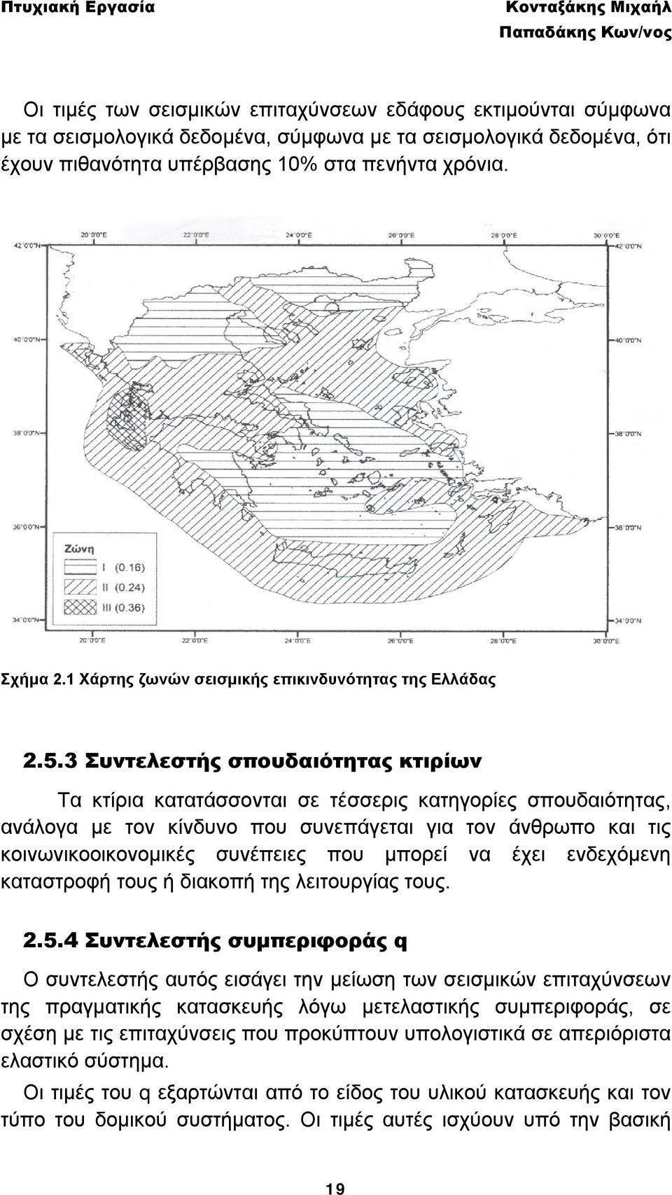 3 Συντελεστής σπουδαιότητας κτιρίων Τα κτίρια κατατάσσονται σε τέσσερις κατηγορίες σπουδαιότητας, ανάλογα με τον κίνδυνο που συνεπάγεται για τον άνθρωπο και τις κοινωνικοοικονομικές συνέπειες που