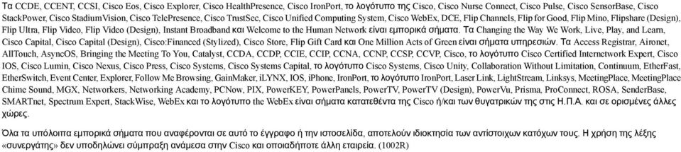 (Design), Instant Broadband και Welcome to the Human Network είναι εμπορικά σήματα.