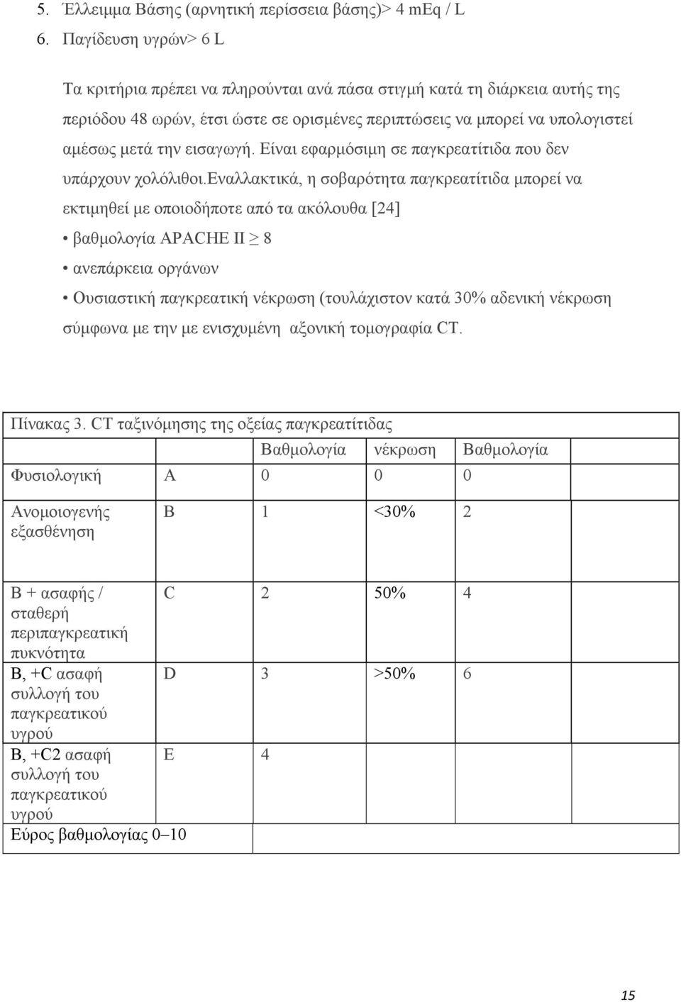 Είναι εφαρµόσιµη σε παγκρεατίτιδα που δεν υπάρχουν χολόλιθοι.