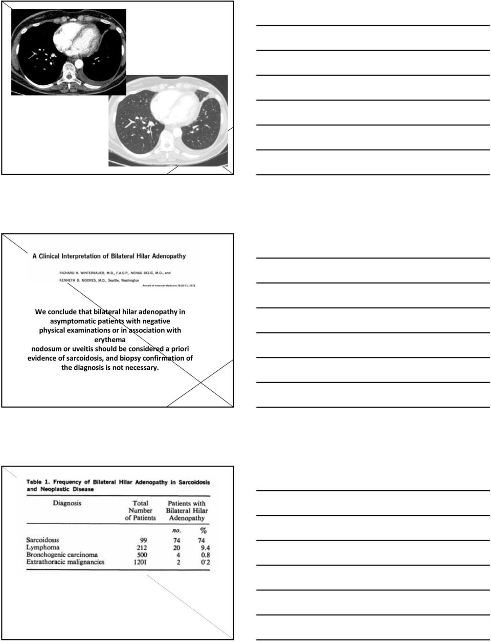 erythema nodosum or uveitis should be considered a priori evidence